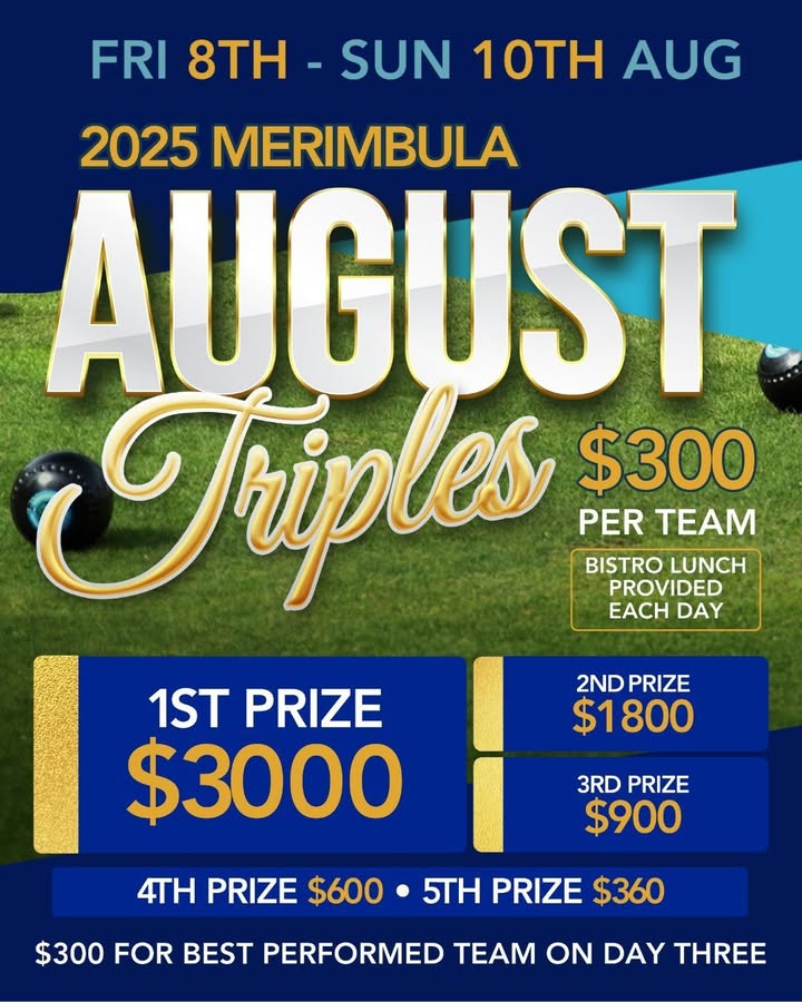 Featured image for “August Triples 2025: Fun Weekend of Bowls at Club Sapphire”