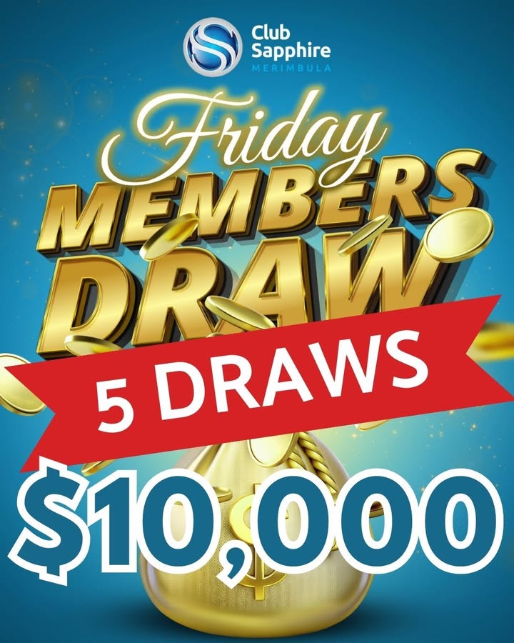 Featured image for “$10,000 Members Draw, Live Music & Barefoot Bowls at Club Sapphire”