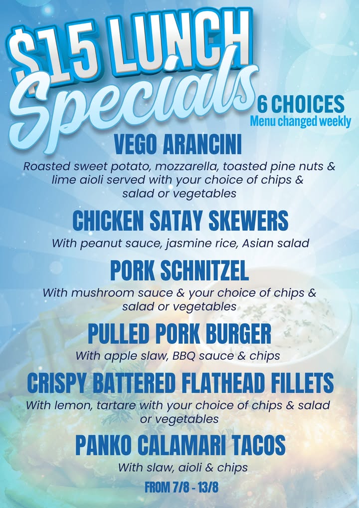 Featured image for “Best Value Lunch in Merimbula: $15 Lunch Menu at Club Sapphire”