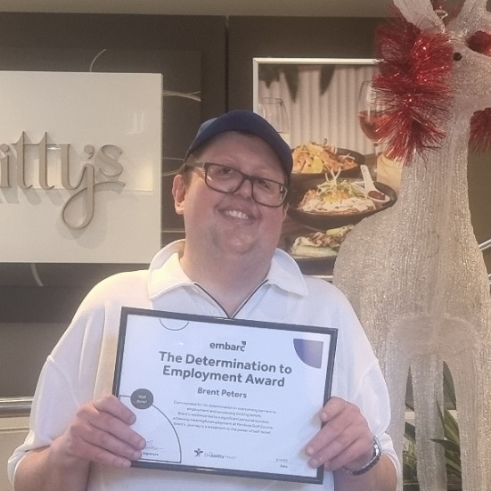 Featured image for “Determination to Employment Award: Celebrating Brent’s Success at Club Sapphire”